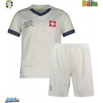 Sveits Bortedraktsett Barn EM 2024 Kortermet (+ Korte bukser)